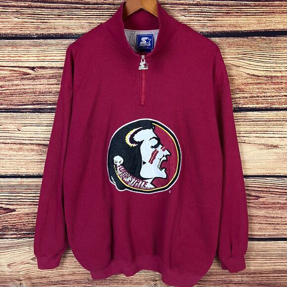 Vintage 1990s Florida State University Seminoles Starter Pullover - Picture 2 of 6